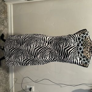 Connected Apparel Zebra dress size 6